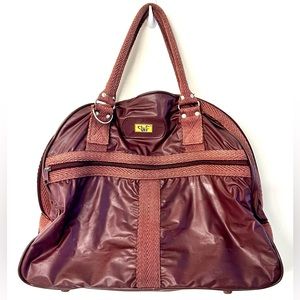 Diane Von Furstenberg Maroon Travel Bag